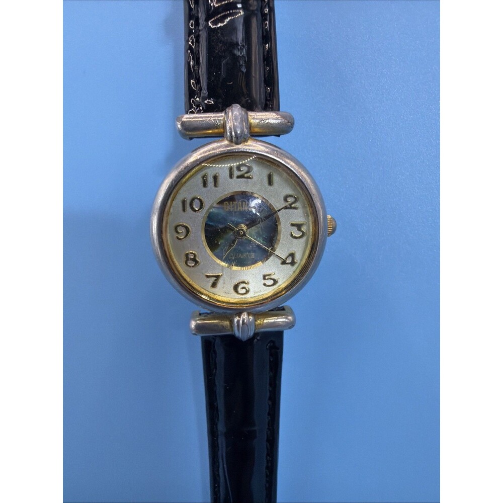 Gitano 8108 Two-Tone Quartz Analog Women's Watch New Leather Band And Battery